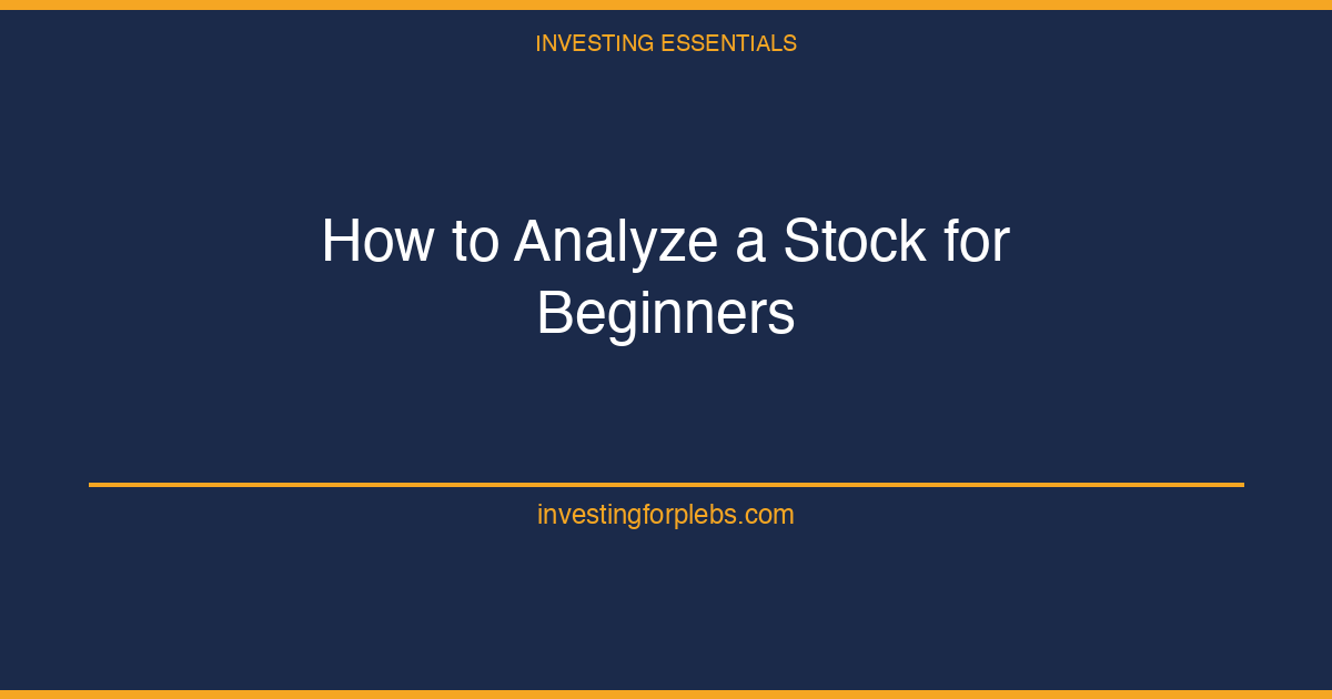 How to Analyze a Stock for Beginners: A 5-Question Checklist